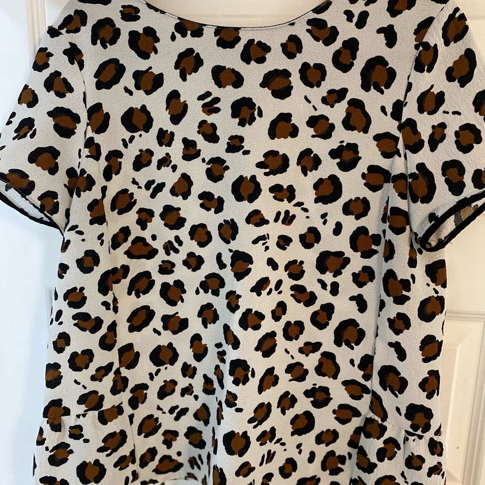 Zara animal print blouce